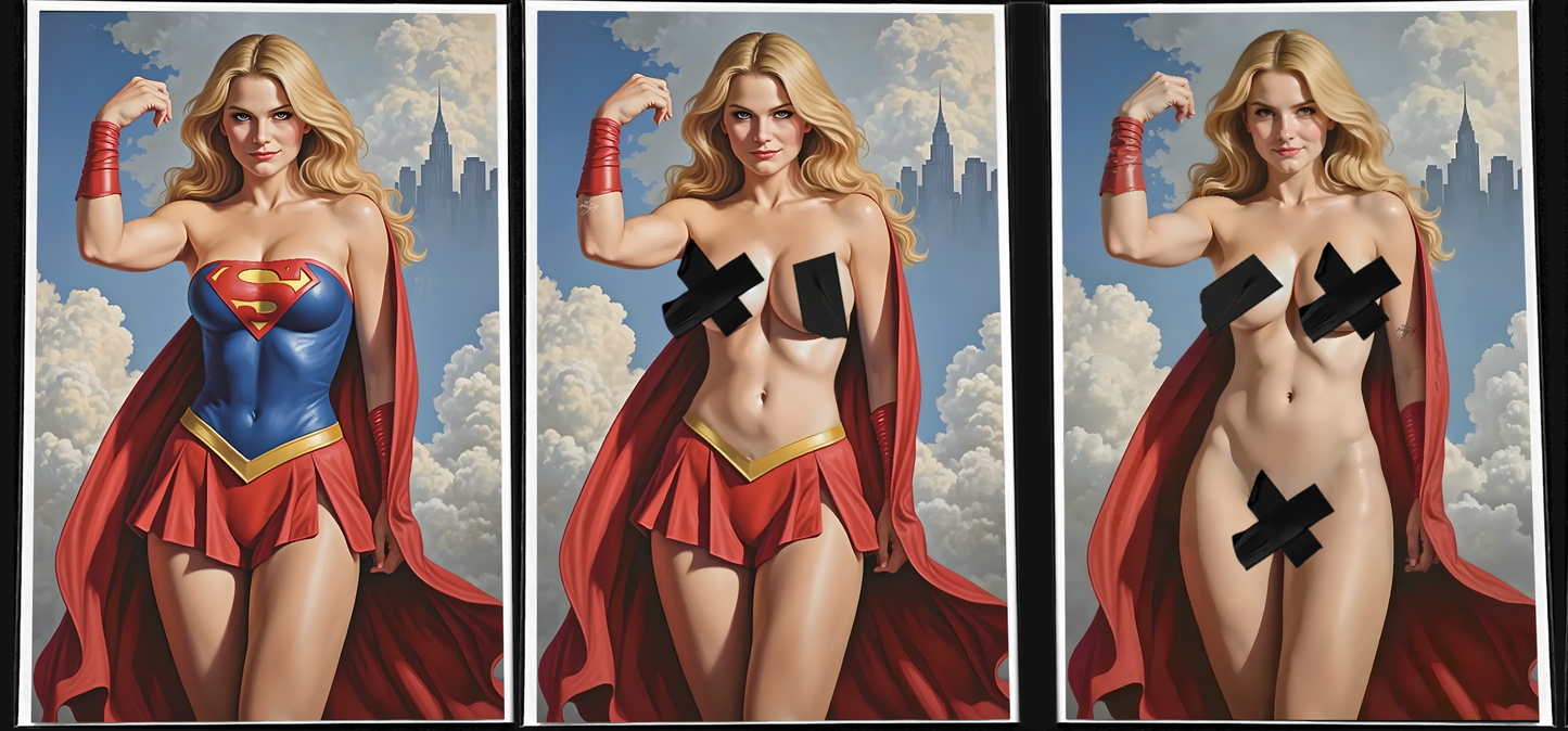 Supergirl 3-Cover Set | Cosplay Virgin Cover | Wicked Comic Books Exclusive | 100 Sets w/CoA